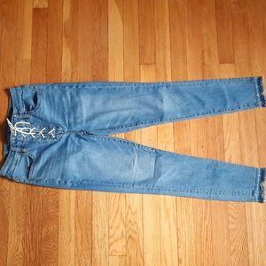 American Eagle super hi rise jegging crop